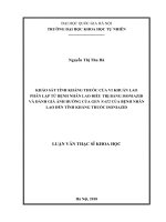 Khảo sát tính kháng thuốc của vi khuẩn lao phân lập từ bệnh nhân lao điều trị bằng isoniazid và đánh giá ảnh hưởng của gen nat2 của bệnh nhân lao đến tính kháng thuốc isoniazid​ 
