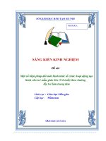 Một số biện pháp đổi mới hình thức tổ chức hoạt động tạo hình cho trẻ mẫu giáo lớn (5 6 tuổi) theo hướng lấy trẻ làm trung tâm 