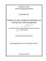 Nghiên cứu thực nghiệm giải pháp kết cấu sàn hiệu quả cho nhà nhịp nhỏ 