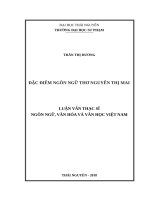 Đặc điểm ngôn ngữ thơ nguyễn thị mai 