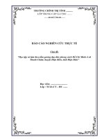 Học tập và làm theo tấm gương đạo đức phong cách hồ chí minh ở xã thanh chăm, huyện điện biên, tỉnh điện biên 