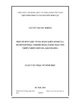 Một số dẫn liệu về đa dạng kiến (insecta hymenoptera formicidae) ở khu bảo tồn thiên nhiên hòn bà, tỉnh khánh hòa​ 