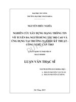 Nghiên cứu xây dựng mạng thông tin vô tuyến đa người dùng tốc độ cao và ứng dụng tại trường đại học kỹ thuật    công nghệ cần thơ 