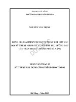 Đánh giá giải pháp cọc đất xi măng kết hợp vải địa kỹ thuật (grps) xử lý nền đất yếu đường đầu cầu trần thị lý   thành phố đà nẵng 