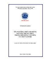 Tín Ngưỡng Thờ Anh Hùng Nguyễn Trung Trực Trong Đời Sống Văn Hóa Cư Dân Nam Bộ