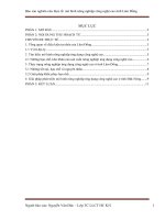 Báo cáo nghiên cứu thực tế mô hình nông nghiệp công nghệ cao tỉnh lâm đồng