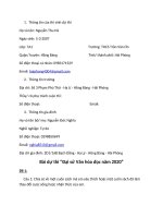 bài dự thi đại sứ văn hóa đọc