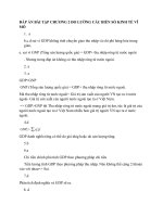 ĐÁP án bài tập CHƯƠNG 2 đo LƯỜNG các BIẾN số KINH tế vĩ mô 