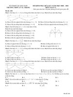 Đề thi giữa HK1 toán 12 năm 2020 – 2021 trường THPT lý tự trọng – quảng nam 