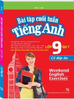Bài tập cuối tuần tiếng anh 9 tập 1