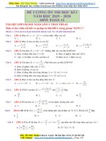 đề CƯƠNG ôn THI TOÁN