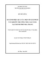 So sánh hiệu quả của một số giải pháp ván khuôn thi công nhà cao tầng tại thành phố nha trang 