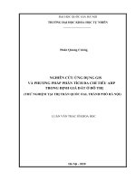Nghiên cứu ứng dụng gis và phương pháp phân tích đa chỉ tiêu ahp trong định giá đất ở đô thị (thử nghiệm tại thị trấn quốc oai, thành phố hà nội)​ 