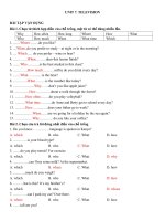 Unit 7 - Luyện chuyên sâu Ngữ pháp và Bài tập tiếng Anh 6 (GV)