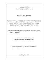 Nghiên cứu xác định hàm lượng xi măng hợp lý trong thành phần cấp phối sản xuất gạch không nung từ bột đá và xỉ than lò hơi 