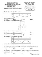 MÔN TOÁN THPT NGUYỄN CÔNG TRỨ   đề KIỂM TRA GIỮA học kì 1   có đáp án 