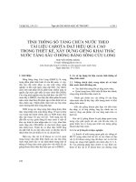 Tính thông số tầng chứa nước theo tài liệu carota đạt hiệu quả cao trong thiết kế, xây dựng giếng khai thác nước tầng sâu ở Đồng bằng sông Cửu Long