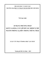 Áp dụng phương pháp quét gamma cắt lớp để xác định vị trí nguồn phóng xạ bên trong thùng thải 