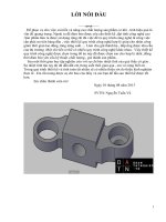 Đồ án công nghệ chế tạo máy phiến đỡ ( full bản vẽ 2d + thuyết minh)