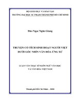 Truyện cổ tích sinh hoạt người việt dưới góc nhìn văn hóa ứng xử 