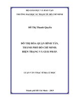 Đô thị hóa quận bình tân, thành phố hồ chí minh   hiện trạng và giải pháp 