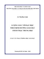 Lượng giác với dạy học theo định hướng giáo dục stem ở bậc trung học 