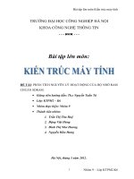 Phân tích nguyên lý làm việc của bộ nhớ RAM chuẩn SDRAM 