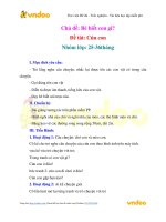 Giáo án Mầm non - Nhà trẻ: Cún con