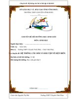 CHUYÊN ĐỀ BỒI DƯỠNG HSG MÔN SINH