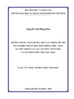 Đường thẳng, mặt phẳng, mặt cầu trong đề thi tốt nghiệp trung học phổ thông (2006   2017) sự tiến triển của các tổ chức toán học và tác động đến việc dạy, học​ 