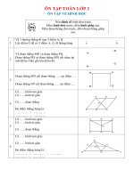 ÔN tập TOAN 2 HK1 