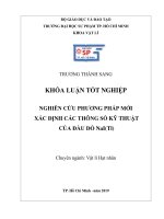 Nghiên cứu phương pháp mới xác định các thông số kỹ thuật của đầu dò nai (t1) 