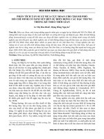 Phân tích tần suất mưa cực đoan cho thành phố Hồ Chí Minh có xem xét đến sự biến động các đặc trưng thống kê theo thời gian