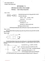Đề kiểm tra học kỳ II năm học 2017-2018 môn Đo lường công nghiệp - ĐH Bách khoa TP.HCM