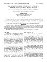 Biện pháp đánh giá đội ngũ viên chức hành chính ở trường Đại học Sư phạm – Đại học Đà Nẵng