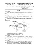 Đề thi chọn học sinh giỏi cấp cơ sở môn Sinh học lớp 12 năm học 2009-2010 – Sở Giáo dục và Đào tạo Điện Biên (Đề chính thức)