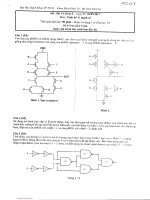 Đề kiểm tra cuối học kỳ II năm 2017-2018 môn Thiết kế vi mạch số - ĐH Bách khoa TP.HCM
