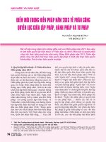 Điểm mới trong Hiến pháp năm 2013 về phân công quyền lực giữa lập pháp, hành pháp và tư pháp