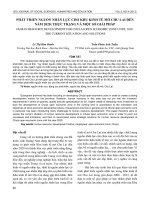 Phát triển nguồn nhân lực cho khu kinh tế mở Chu Lai đến năm 2020: Thực trạng và một số giải pháp