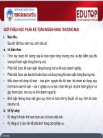 Bài giảng Kế toán ngân hàng thương mại - Bài 1: Tổng quan về kế toán ngân hàng thương mại (ThS. Nguyễn Thị Ngọc Diệp)