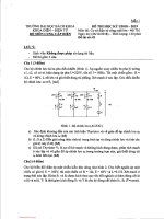 Đề thi cuối học kỳ I năm học 2018-2019 môn Cơ sở điện tử công suất lớn - ĐH Bách khoa TP.HCM