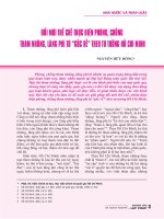 Đổi mới thể chế thực hiện phòng, chống tham nhũng, lãng phí từ gốc rễ theo tư tưởng Hồ Chí Minh