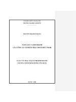 (Luận văn thạc sĩ) năng lực cạnh tranh của công ty cổ phần thực phẩm hữu nghị 