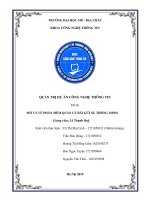 Tiểu luận môn quản trị dự án công nghệ thông tin mô tả về phần mềm quản lý bãi gửi xe thông minh 