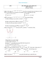 Bo de KT giua HK1 toan 12 co dap an