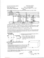 Đề thi cuối học kỳ I năm học 2017-2018 môn Kỹ thuật an toàn điện - ĐH Bách khoa TP.HCM
