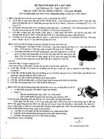 Đề kiểm tra học kỳ I năm học 2017-2018 môn Thiết kế hệ thống nhúng - ĐH Bách khoa TP.HCM