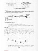 Đề thi cuối học kỳ II năm học 2016-2017 môn Ổn định hệ thống - ĐH Bách khoa TP.HCM