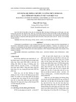 Xây dựng hệ thống chỉ tiêu và công thức đánh giá quá trình đô thị hóa ở Việt Nam hiện nay