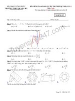 Đề thi thử THPT quốc gia môn toán 2020 lần 1   THPT quang hà 